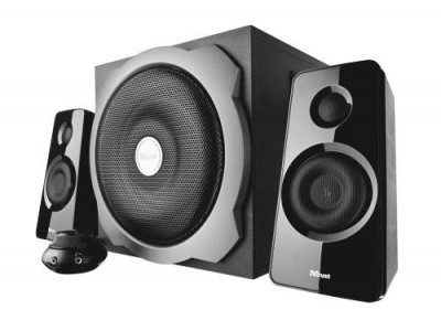 Speakers TRUST Tytan 2.1 Subwoofer Speaker Set Black 19019 Speakers TRUST Tytan 2.1 Subwoofer Speaker Set Black 19019