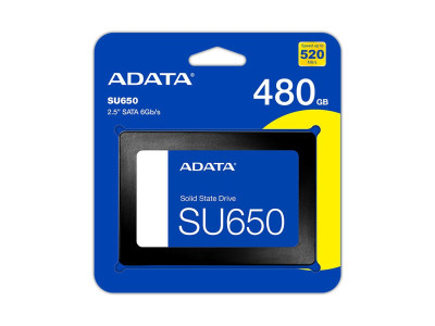 SSD ADATA SU650 480GB 3D NAND SATA SSD ADATA SU650 480GB 3D NAND SATA