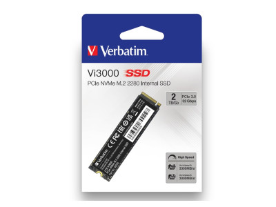 SSD Verbatim Vi3000 2000GB Internal PCIe NVMe M.2 SSD SSD Verbatim Vi3000 2000GB Internal PCIe NVMe M.2 SSD