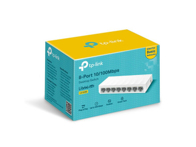 Switch TP-LINK LS1008 8-Port 10/100Mbps TL-LS1008 Суич Switch TP-LINK LS1008 8-Port 10/100Mbps TL-LS1008 Суич