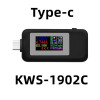Тестер USB Type-C Power Tester LCD Screen Mini Portable Voltage Current Meter Черен