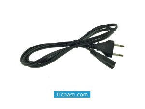 Захранващ кабел за телевизор 2 pin 1.5m Черен 220V