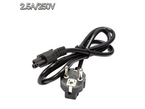 Захранващ кабел за телевизор 3 pin 1.5m Черен 220V