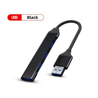 USB Hub USB 3.0 - 4 x USB 3.0 Port Multi Splitter Adapter OTG Black