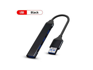 USB Hub USB 3.0 - 4 x USB 3.0 Port Multi Splitter Adapter OTG Black