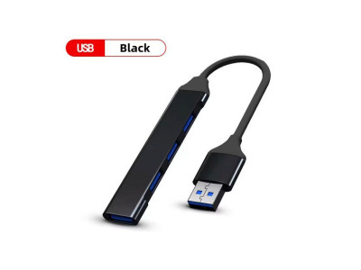 USB Hub USB 3.0 - 4 x USB 3.0 Port Multi Splitter Adapter OTG Black USB Hub USB 3.0 - 4 x USB 3.0 Port Multi Splitter Adapter OTG Black