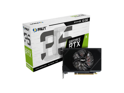 Видео карта Palit RTX 3050 StormX 6GB GDDR6 HDMI DVI DP