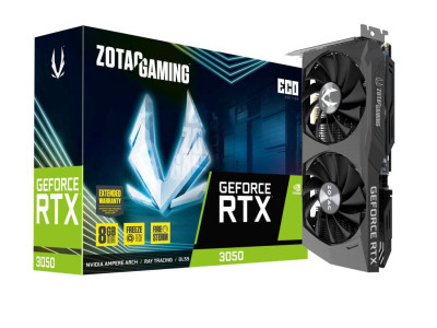 Видео карта ZOTAC GeForce RTX 3050 ECO 8GB GDDR6 HDMI 3xDP
