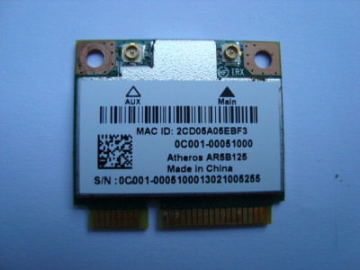 Wifi Atheros AR5B125 Asus X73B X200M
