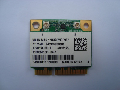 Wifi Atheros AR5B195 Sony Vaio VPC-EH PCG-71911M