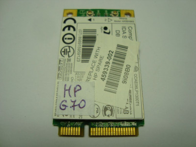 Wifi Atheros AR5BXB63 Compaq CQ60 F700 G70 459339-002