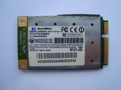 Wifi AzureWave AW-NE770 Atheros AR5BXB72 Asus M51K
