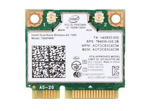 Wifi Intel Dual Band Wireless-AC 7260 Clevo W670SF