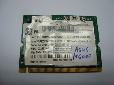 Wifi Intel 2200BG Pro Wireless