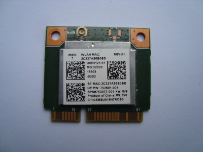 Wifi Realtek RTL8723BE 753077-001 HP 15